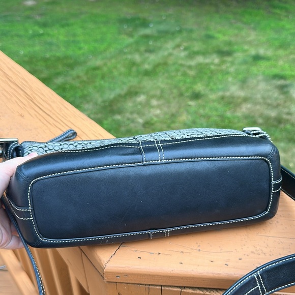 Coach F10945 Soho Hamptons Signature Mini Adjustable Shoulder Bag Black - Picture 6 of 16